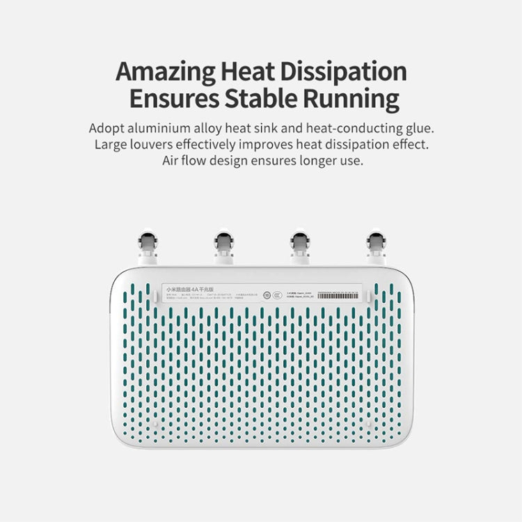 Original Xiaomi WiFi Router 4A Smart APP Control AC1200 1167Mbps 128MB 2.4GHz & 5GHz Dual-core CPU Gigabit Ethernet Port Wireless Router Repeater with 4 Antennas, Support Web & Android & iOS, US Plug Original Xiaomi WiFi Router 4A Smart APP Control AC1200 1167Mbps 128MB 2.4GHz & 5GHz Dual-core CPU Gigabit Ethernet Port Wireless Router Repeater with 4 Antennas, Support Web & Android & iOS, US Plug